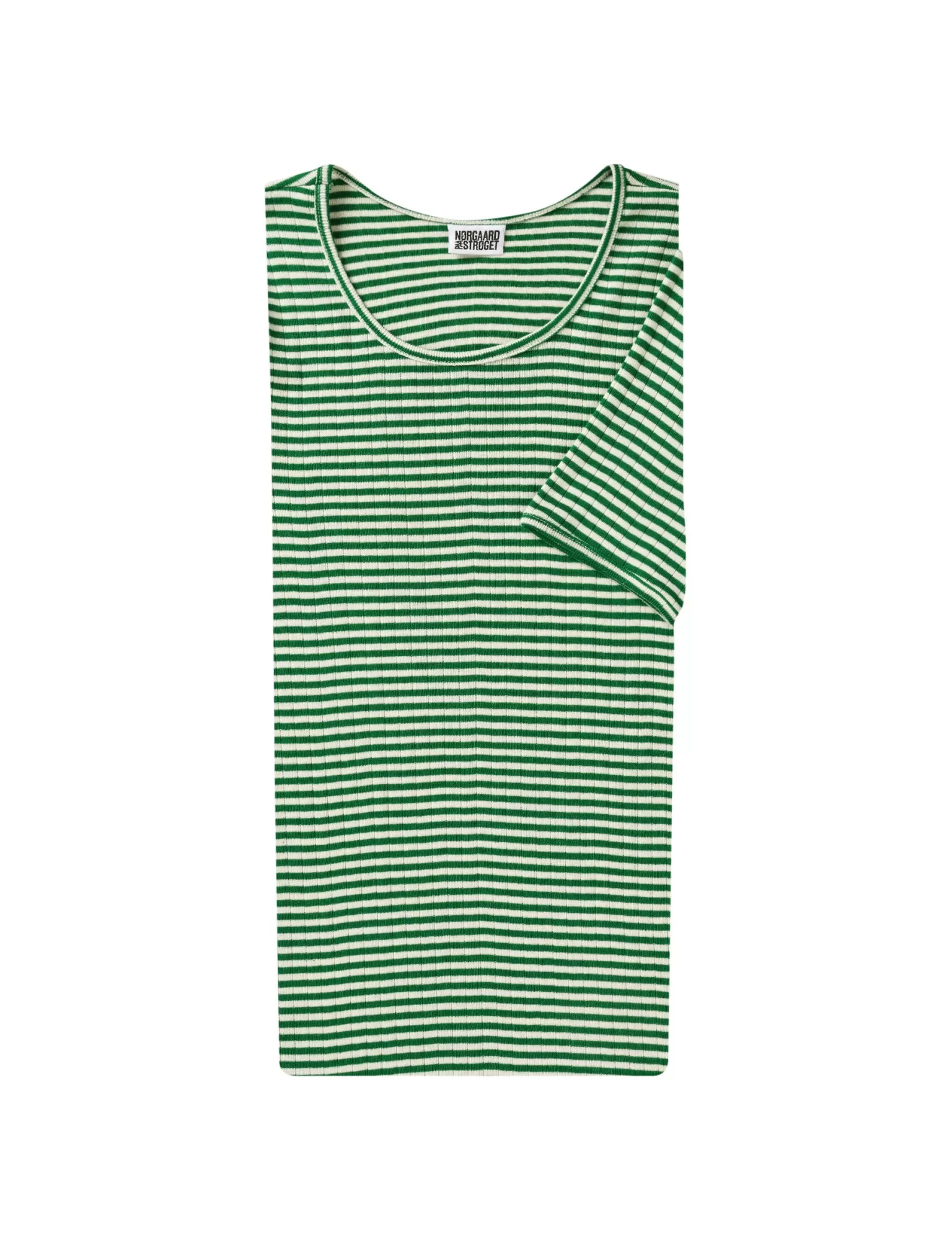 Dame MADS NØRGAARD 101 Short Sleeve Fine Stripe