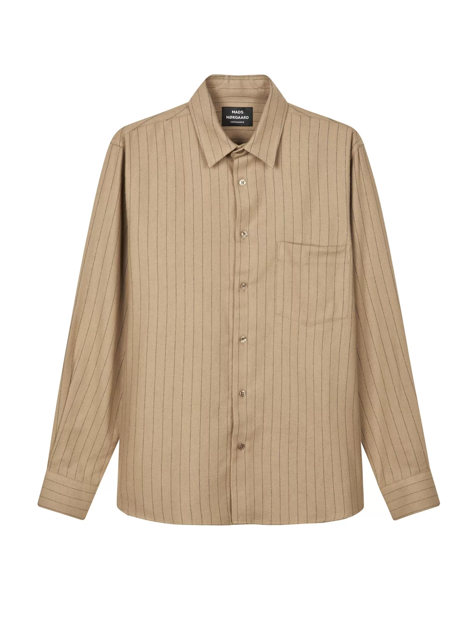 MADS NØRGAARD Alaska Flannel Stripe Sune Shirt