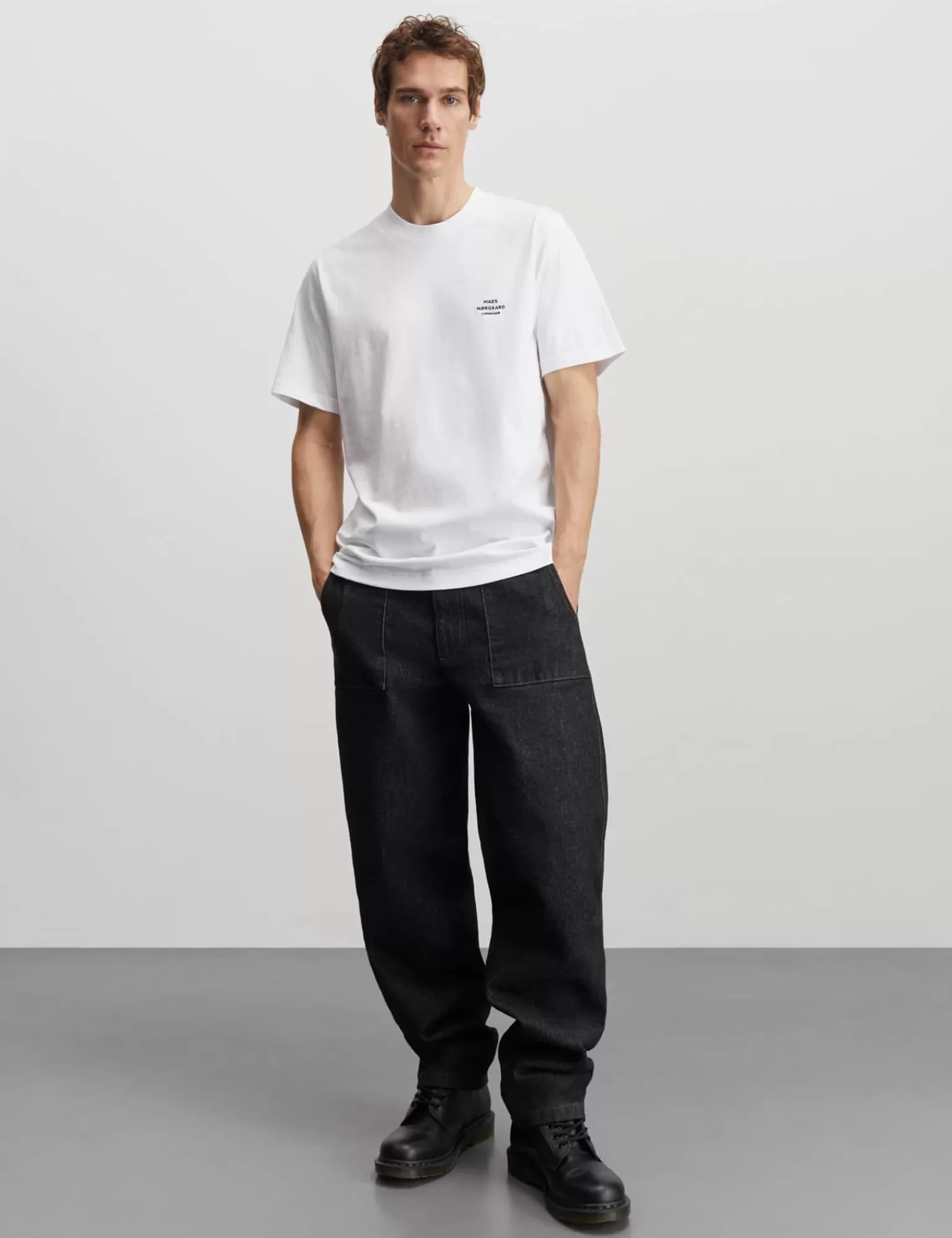 MADS NØRGAARD Cotton Jersey Frode Emb Logo Tee