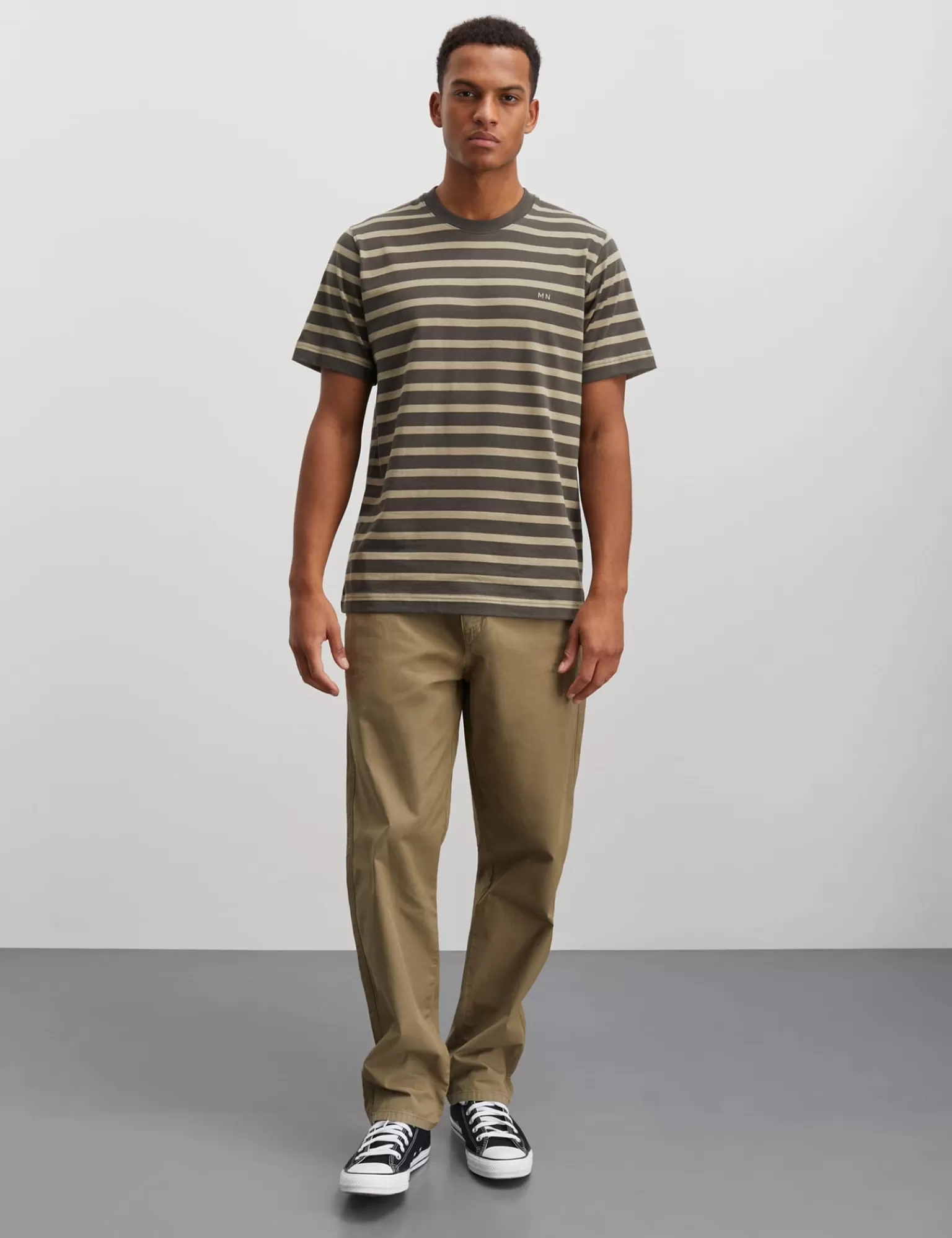 MADS NØRGAARD Cotton Jersey Stripe Frode Tee