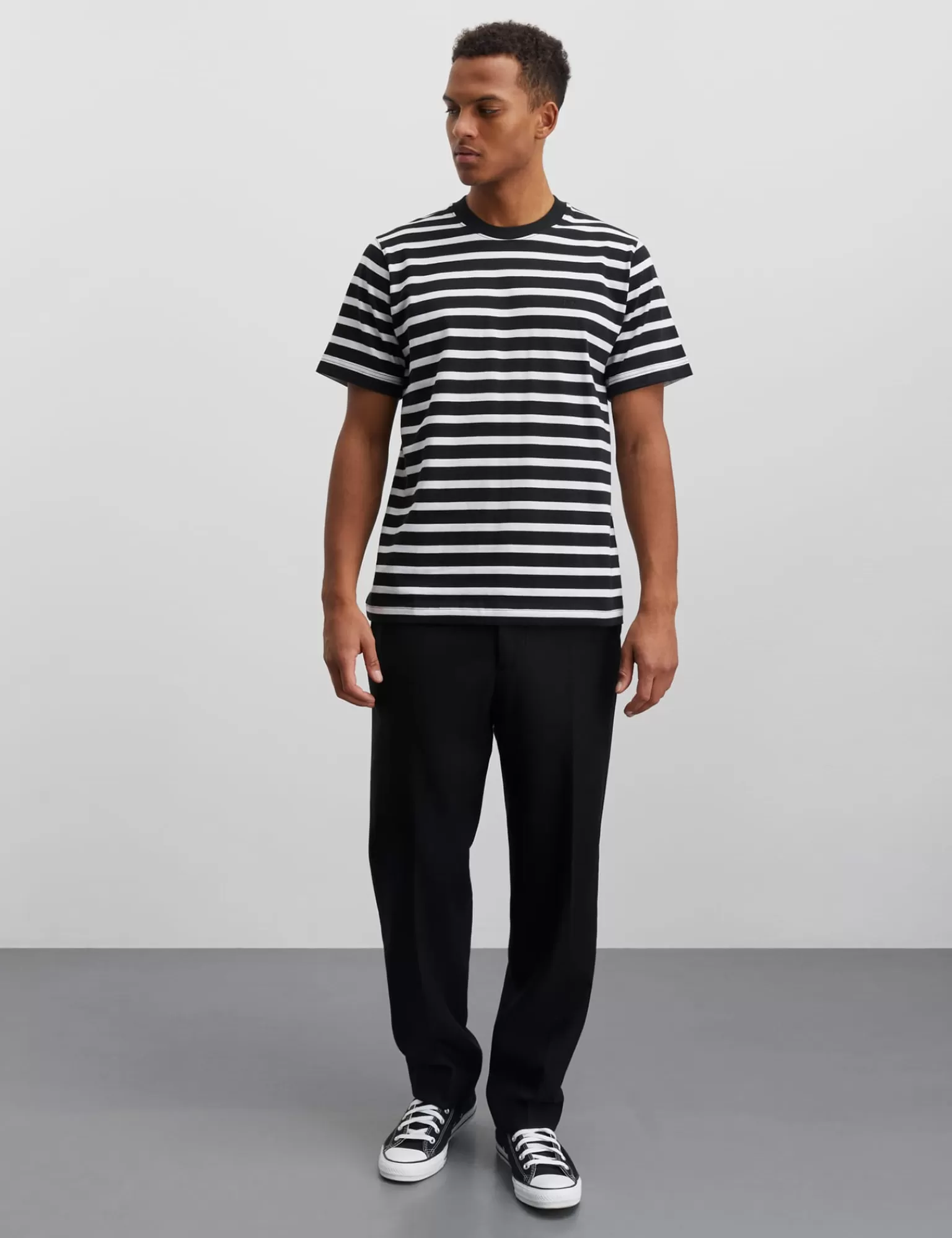 MADS NØRGAARD Cotton Jersey Stripe Frode Tee