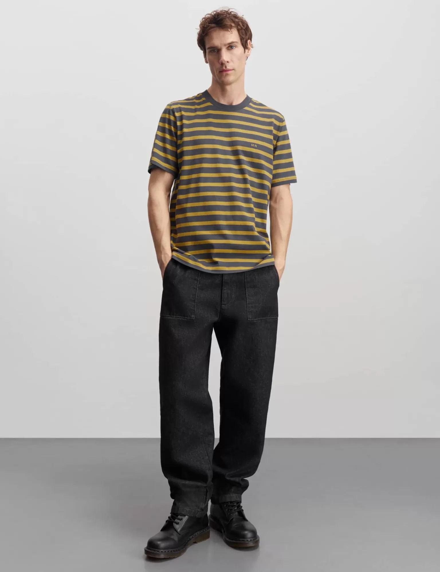 MADS NØRGAARD Cotton Jersey Stripe Frode Tee