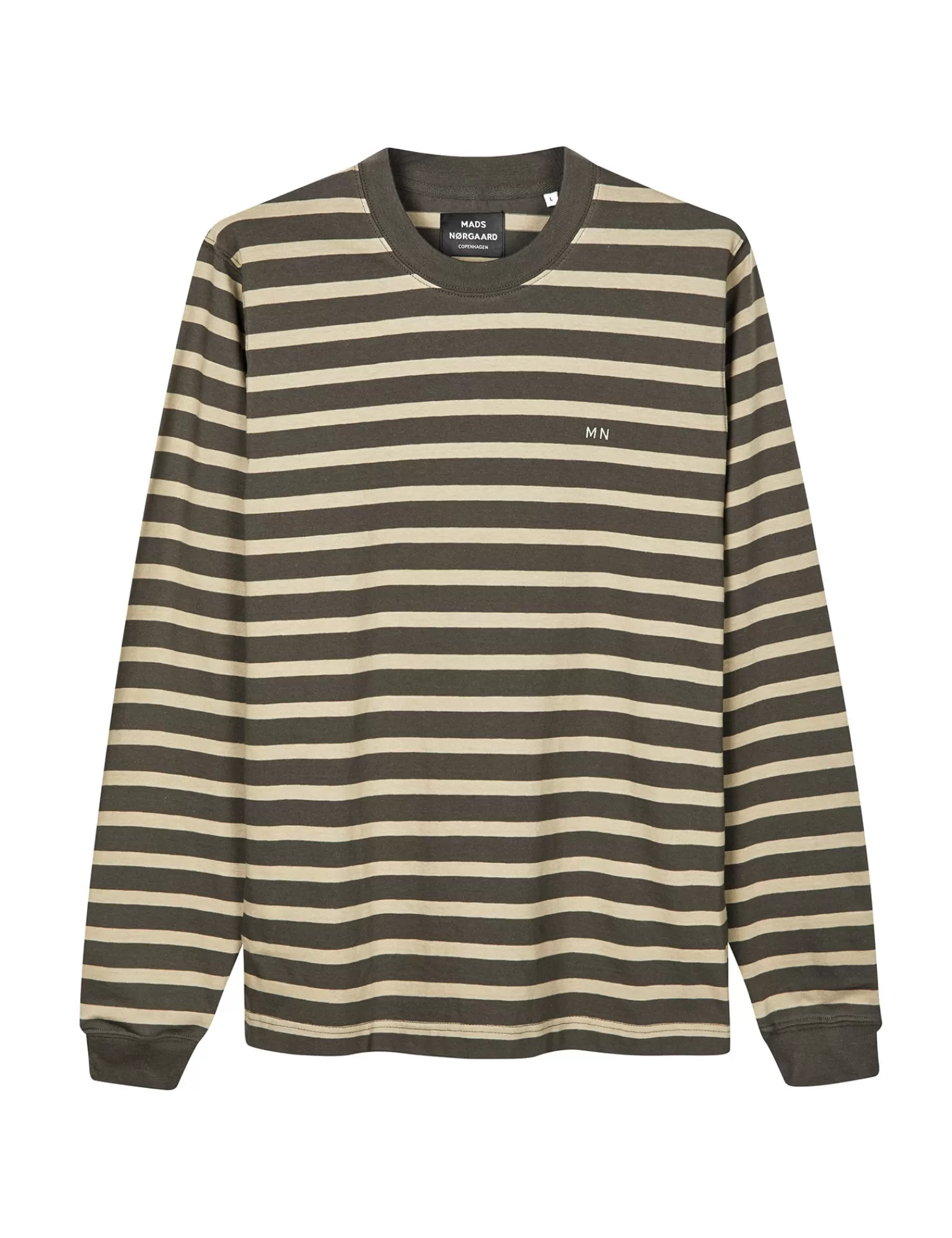 MADS NØRGAARD Cotton Jersey Stripe Frode Tee LS