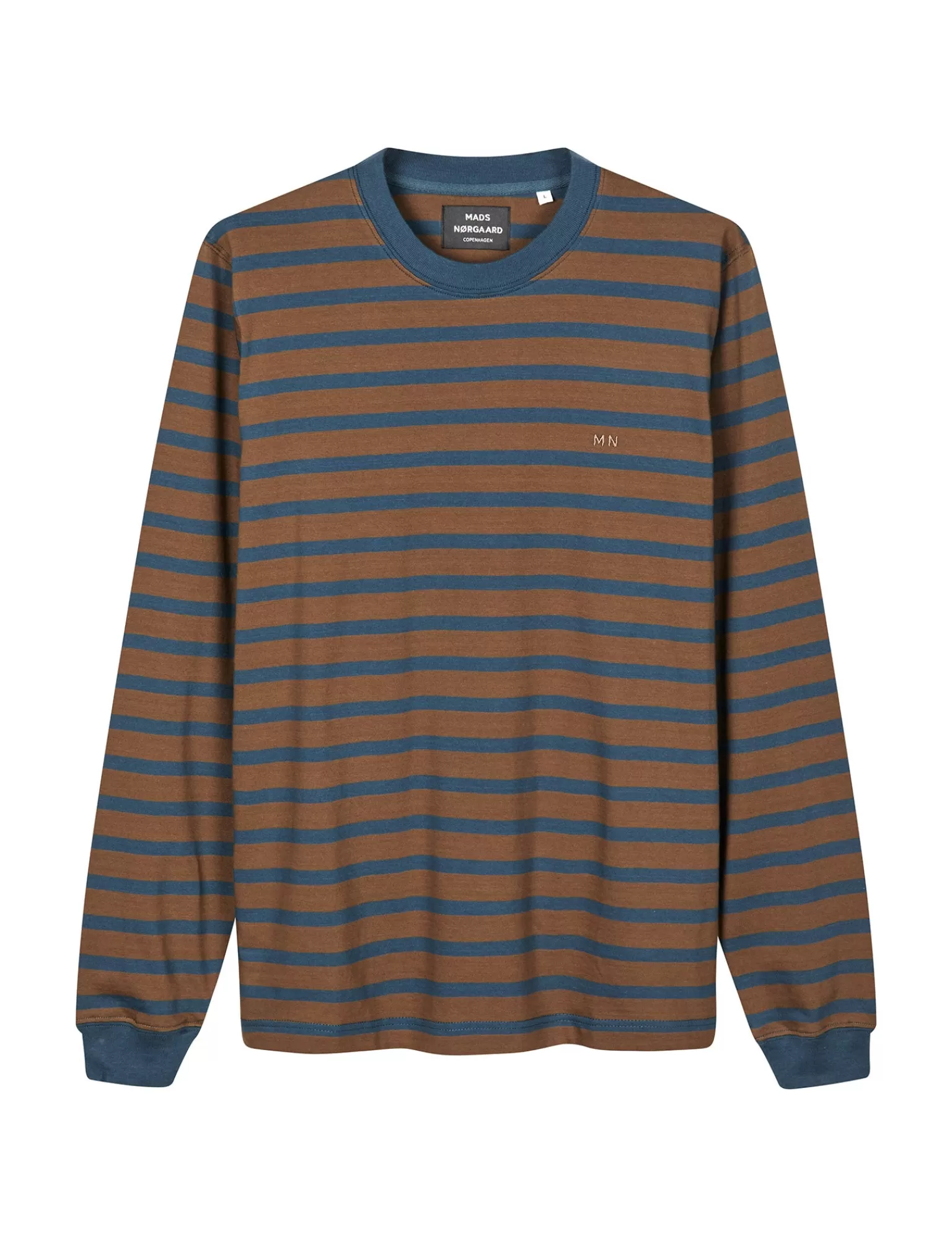 MADS NØRGAARD Cotton Jersey Stripe Frode Tee LS