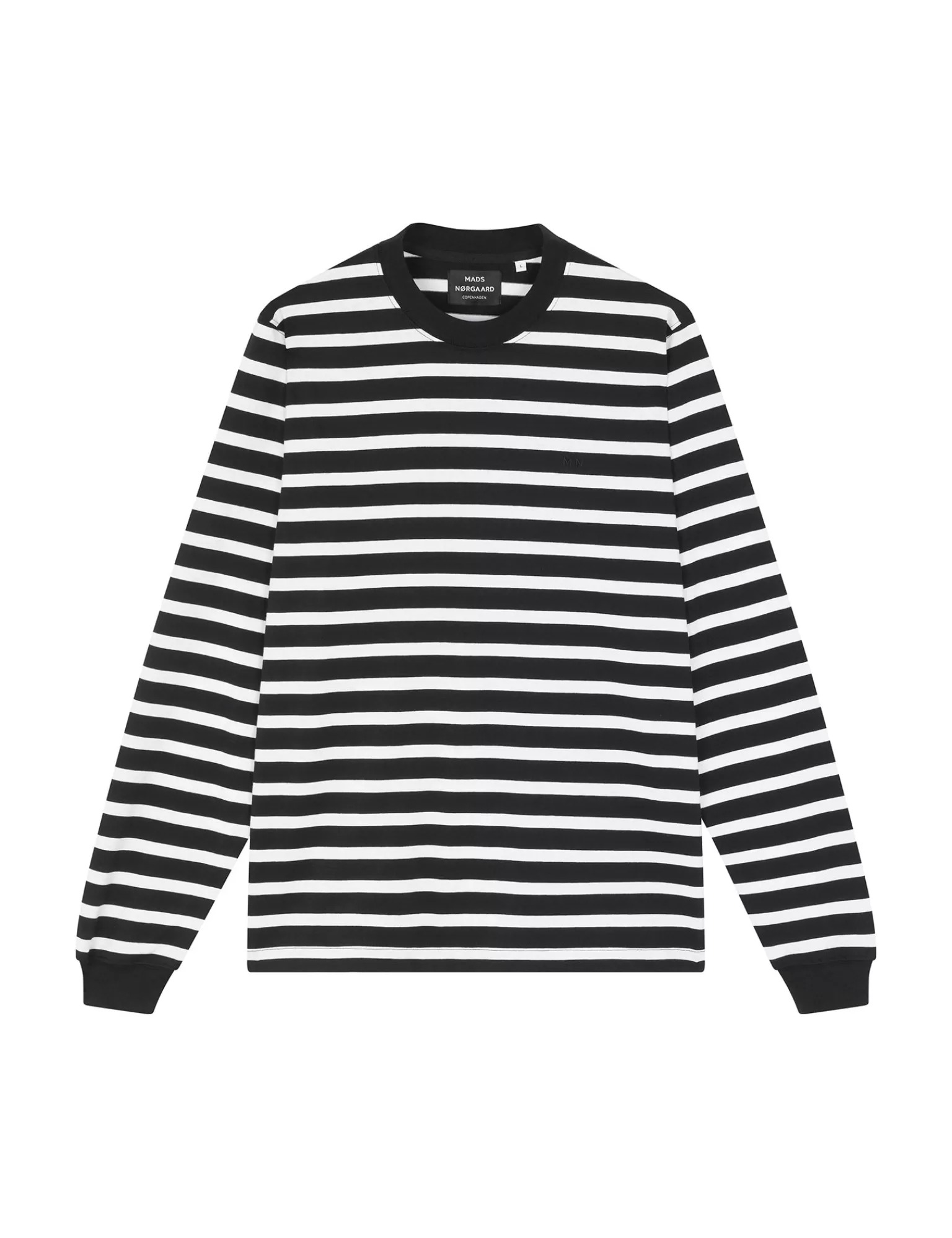 MADS NØRGAARD Cotton Jersey Stripe Frode Tee LS