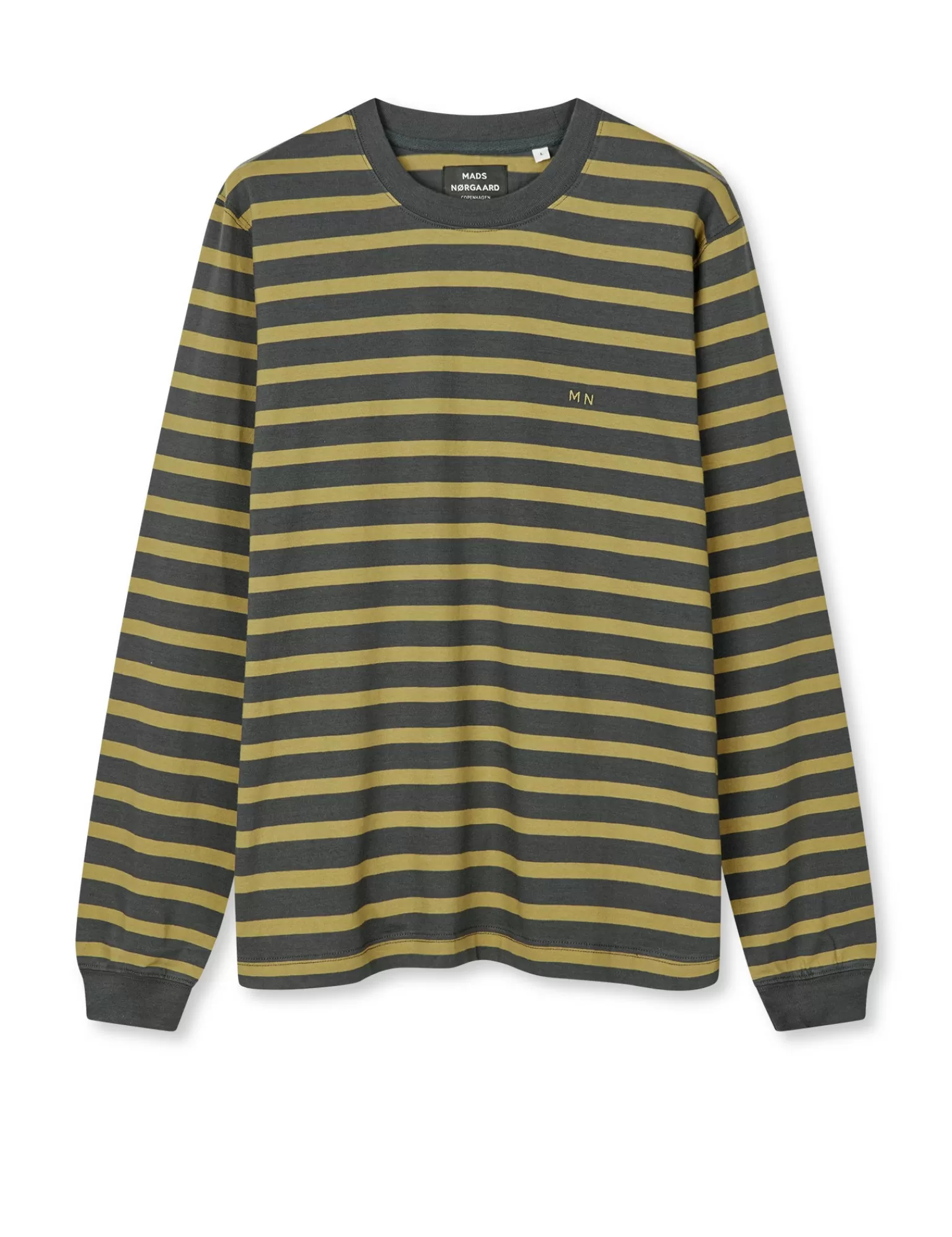 MADS NØRGAARD Cotton Jersey Stripe Frode Tee LS