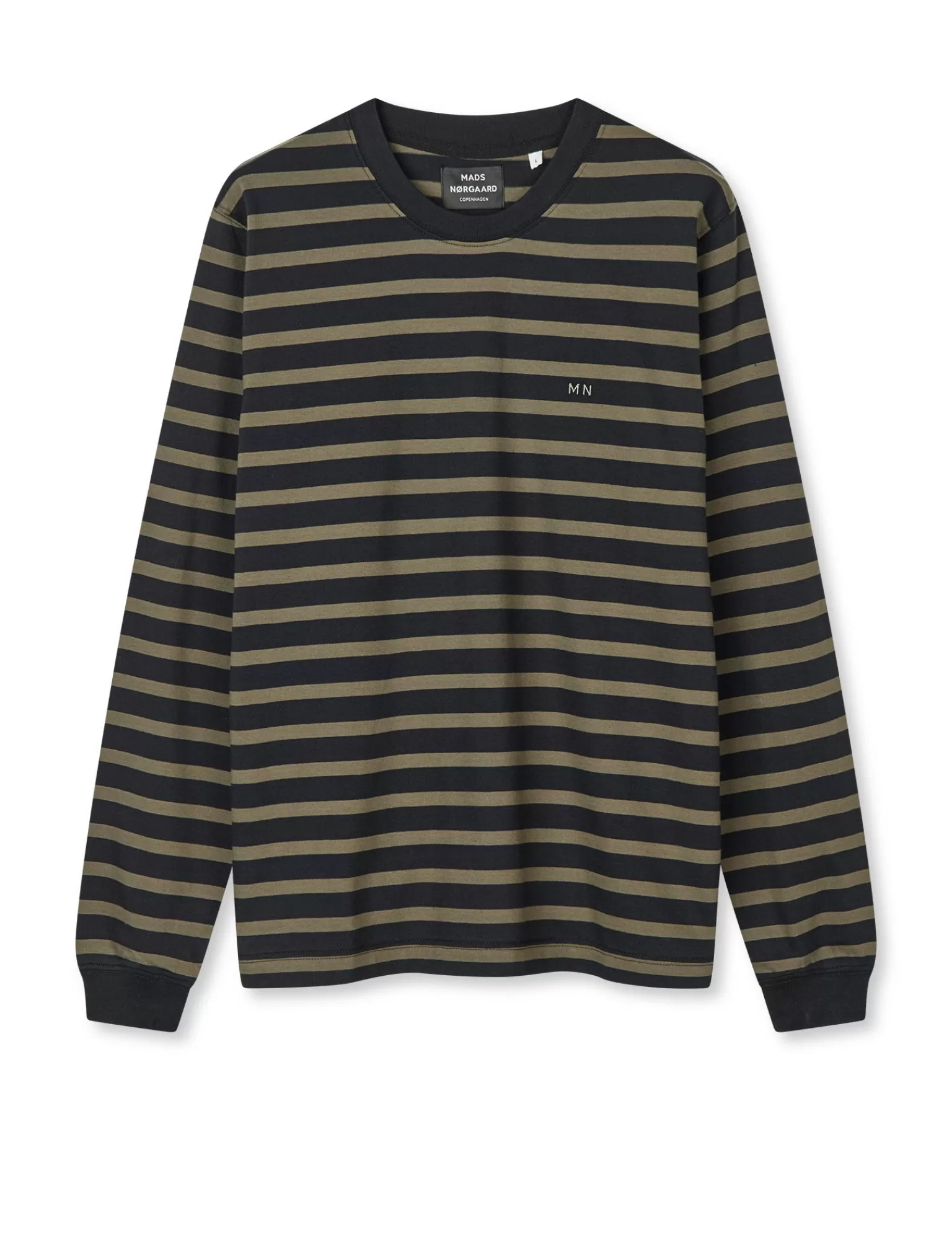 MADS NØRGAARD Cotton Jersey Stripe Frode Tee LS