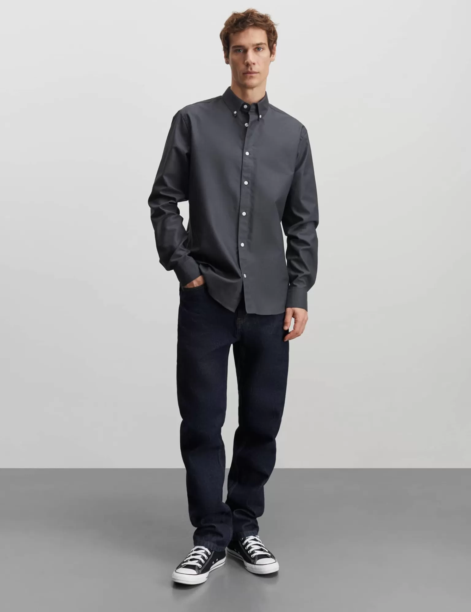 MADS NØRGAARD Cotton Oxford Sune Shirt BD