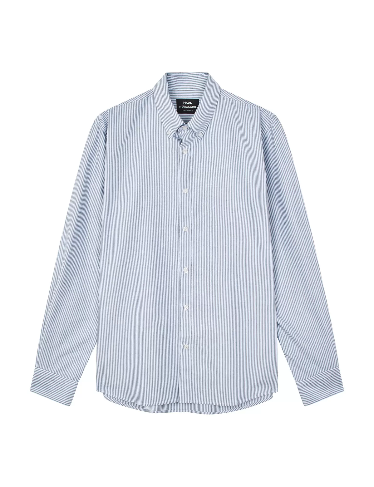 MADS NØRGAARD Cotton Oxford Sune Stripe Shirt BD