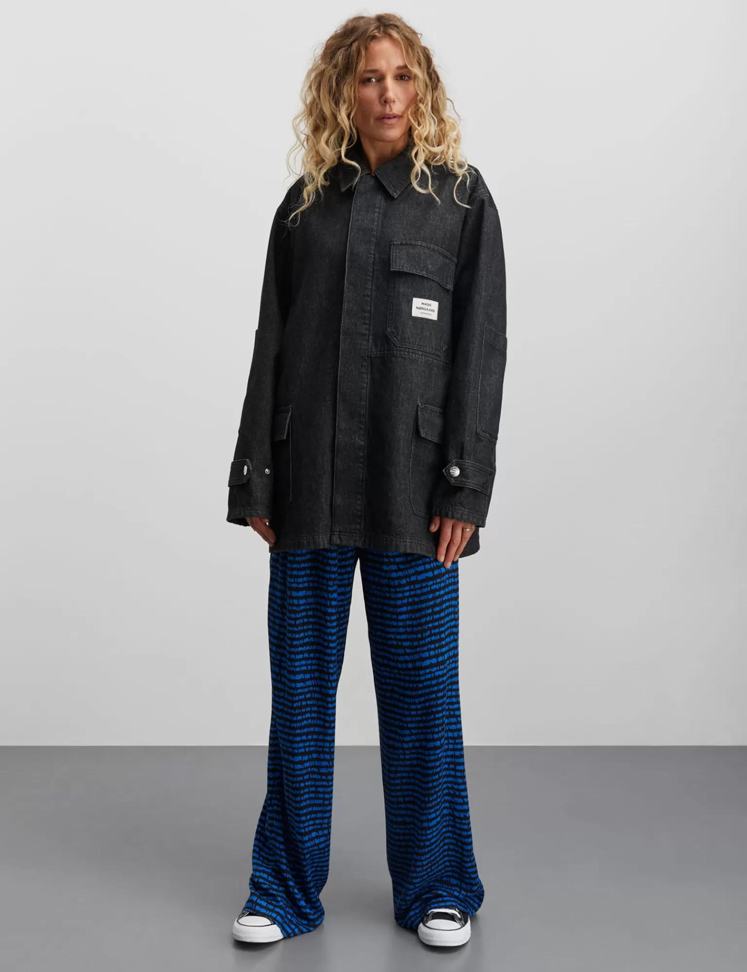 Dame MADS NØRGAARD Dark Denim Johnny Jacket