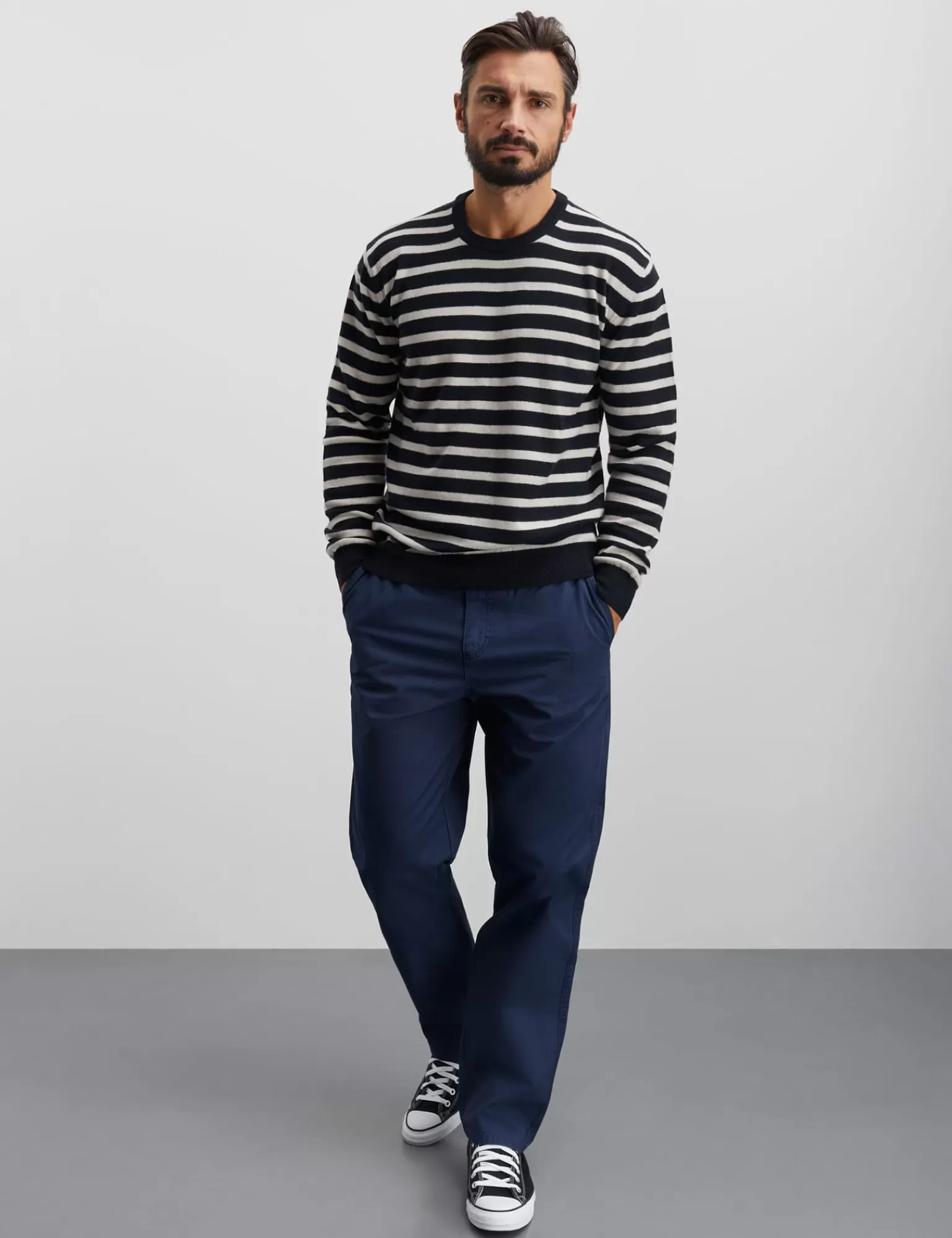 MADS NØRGAARD Eco Wool Karsten Stripe Knit