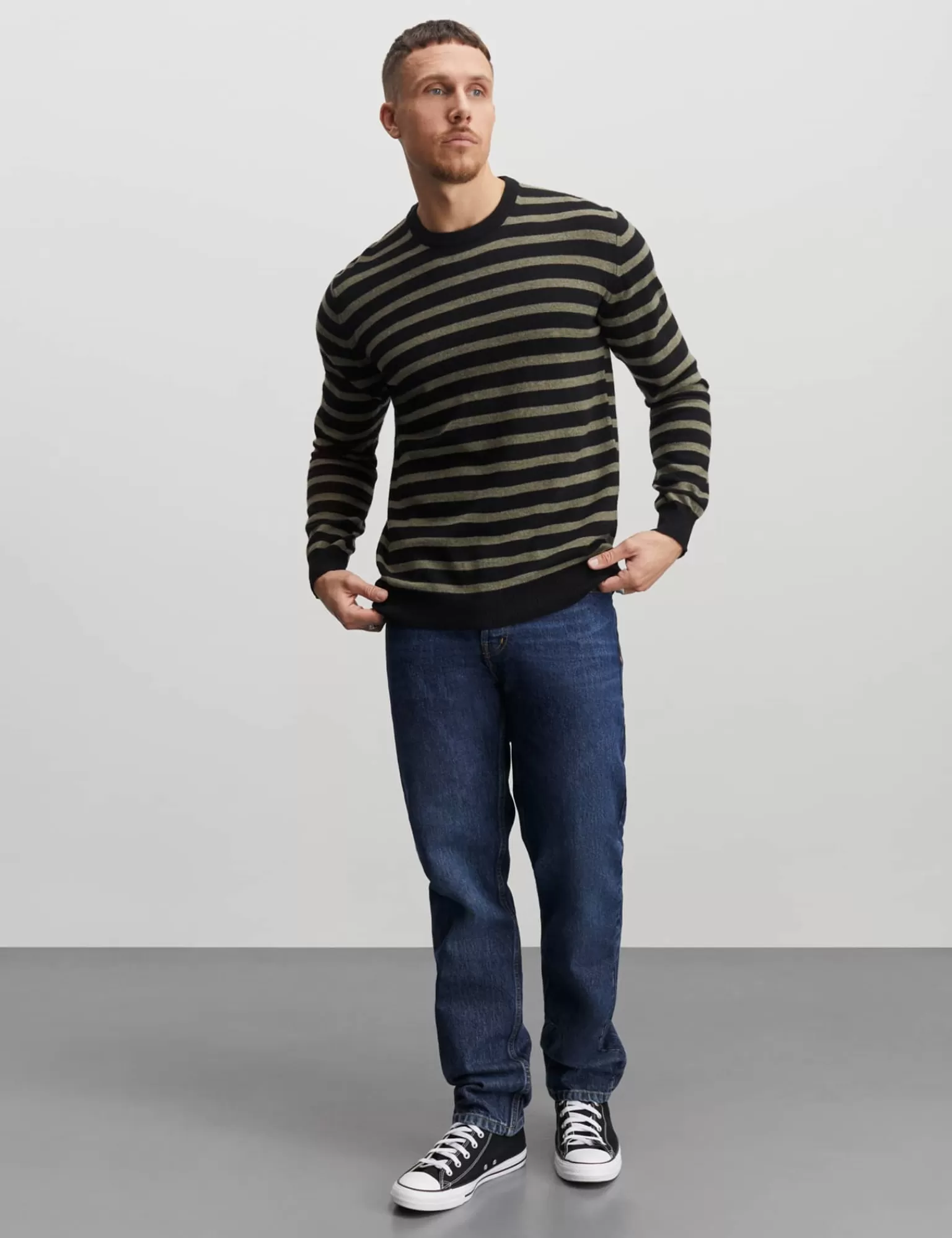 MADS NØRGAARD Eco Wool Karsten Stripe Knit