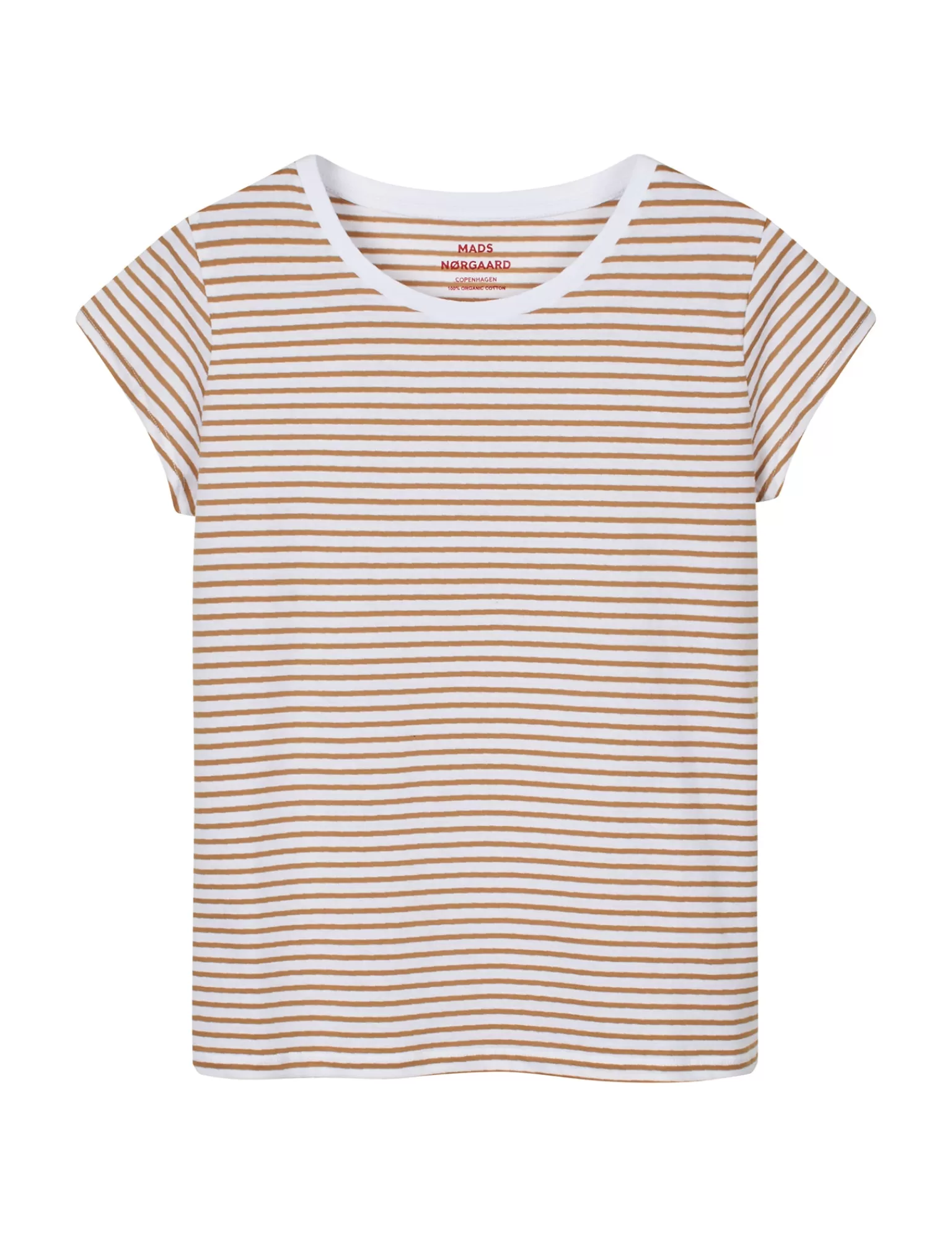 Dame MADS NØRGAARD Organic Jersey Stripe Teasy Tee FAV