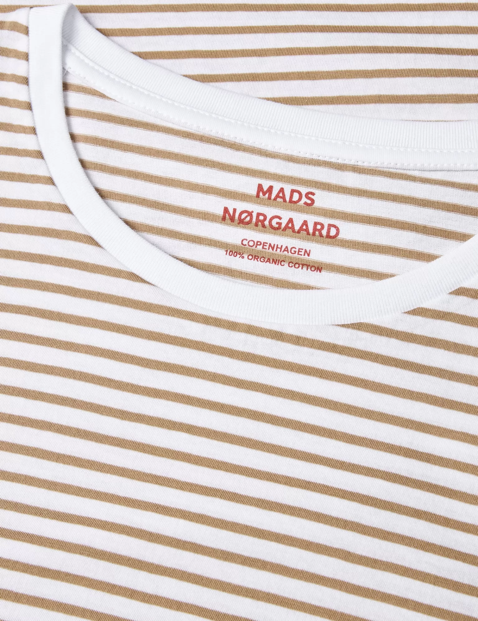 Dame MADS NØRGAARD Organic Jersey Stripe Teasy Tee FAV