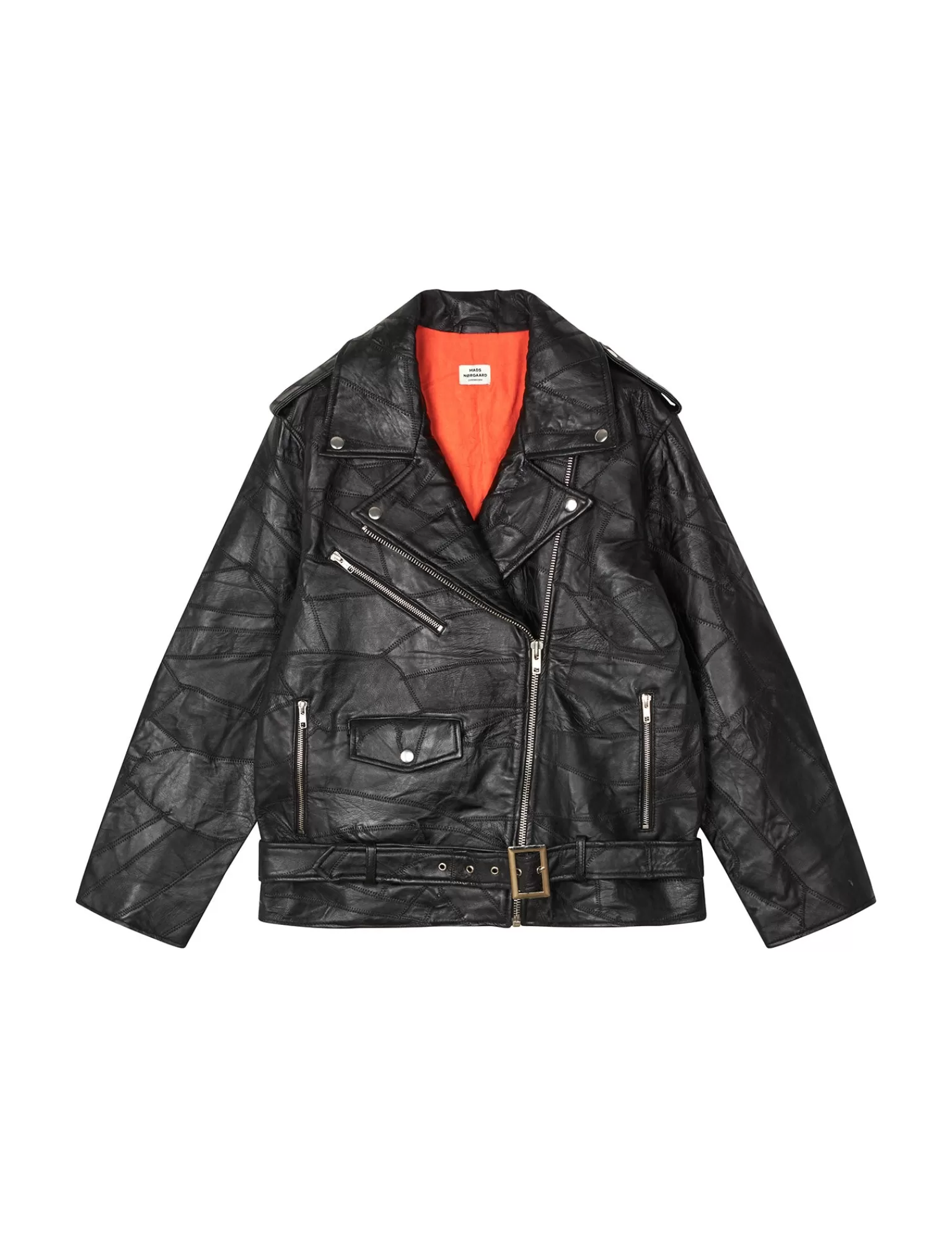 Dame MADS NØRGAARD Patch Leather Berline Jacket