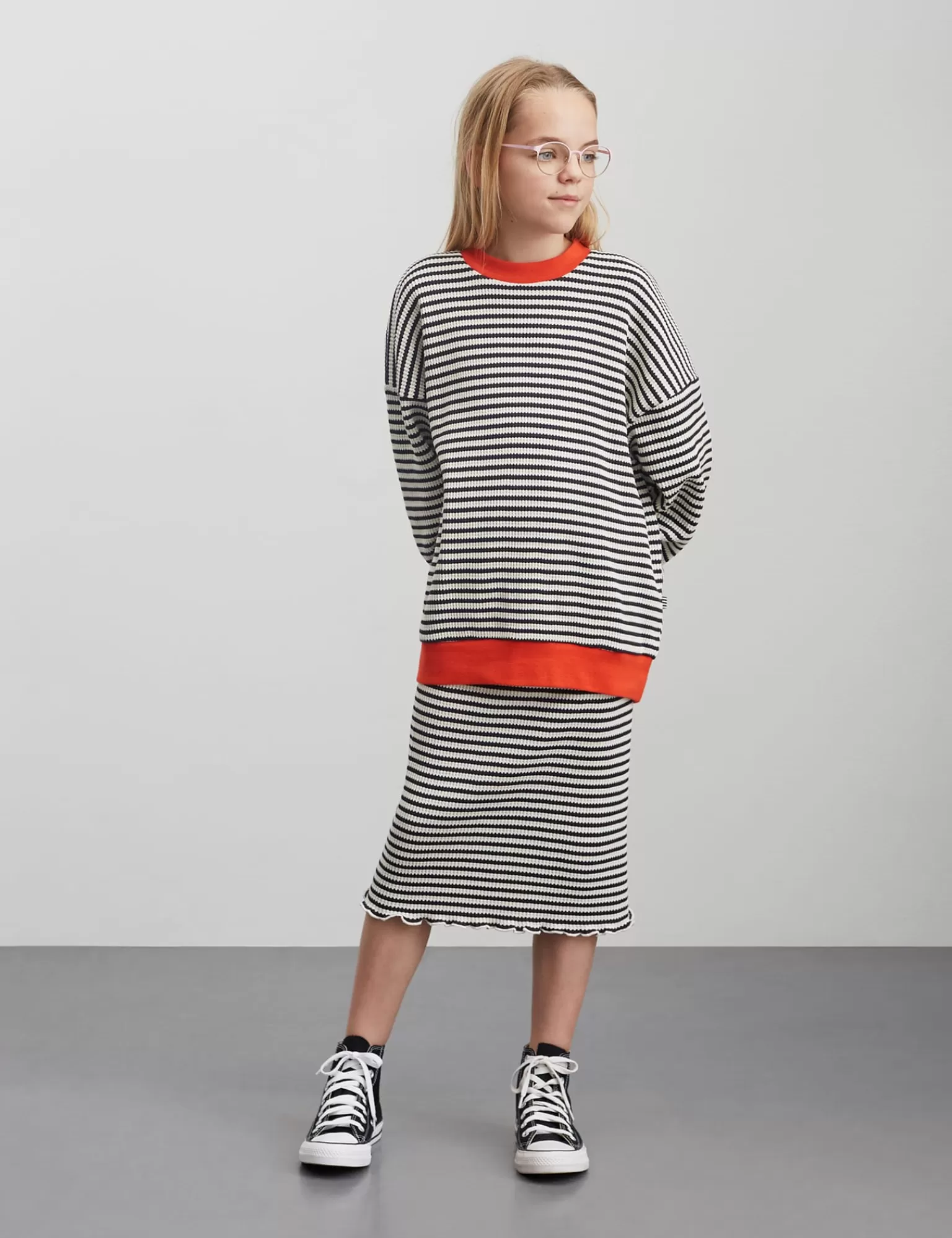 Børn MADS NØRGAARD Slub Rib Sweety Skirt