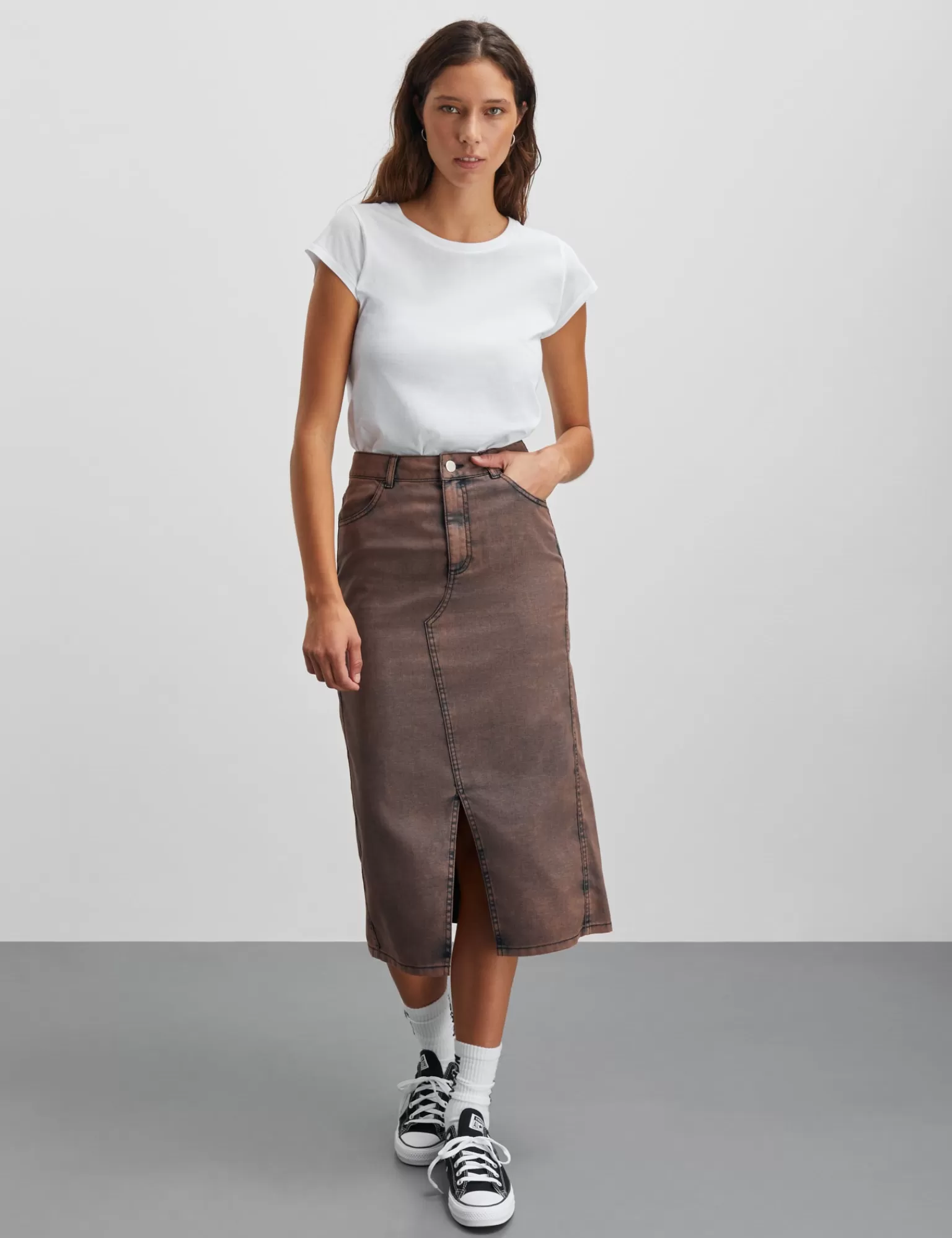 Dame MADS NØRGAARD Soft Denim Ketly Skirt