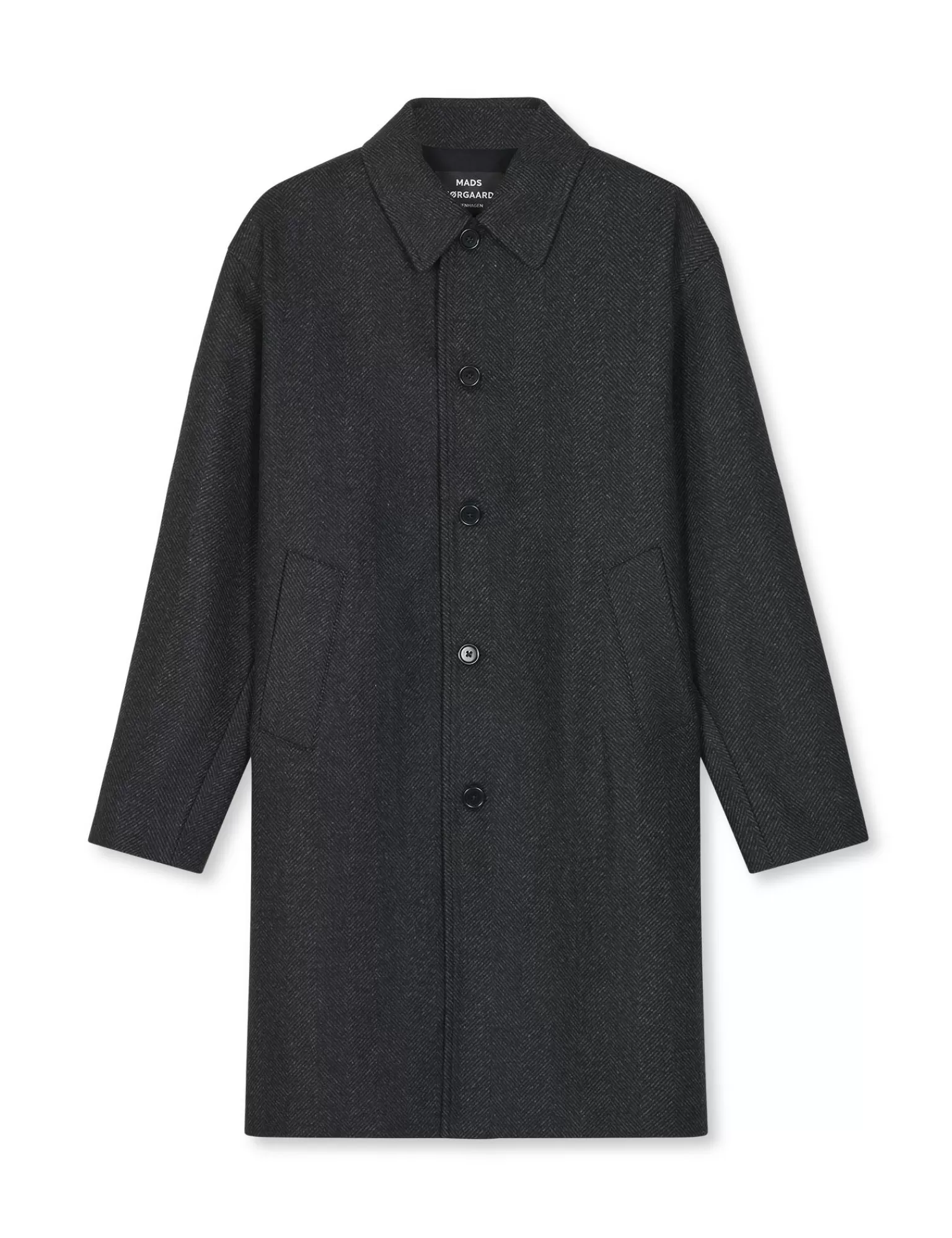 MADS NØRGAARD Wool Herringbone Curtis Coat