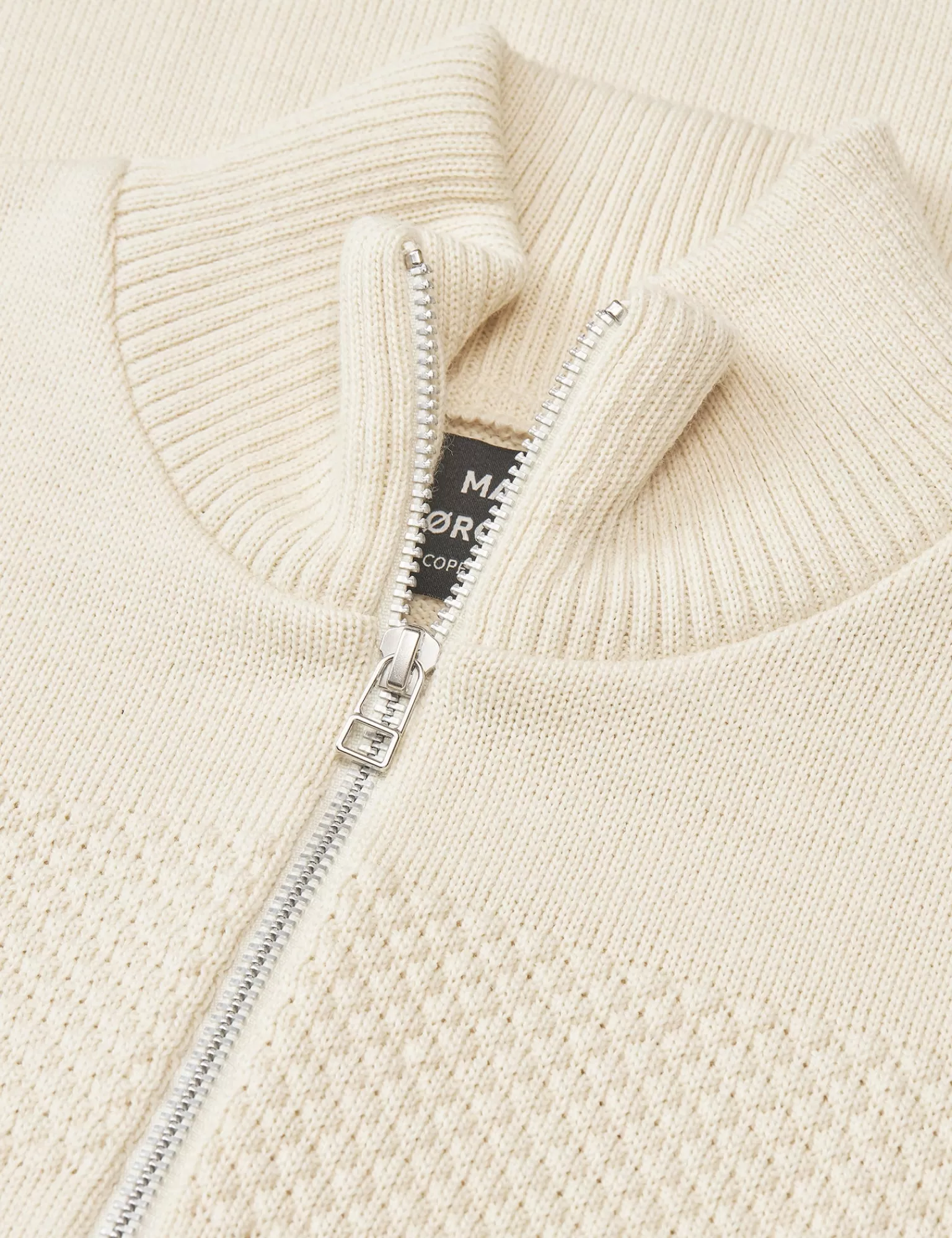 MADS NØRGAARD Wool Klemens Half Zip Knit