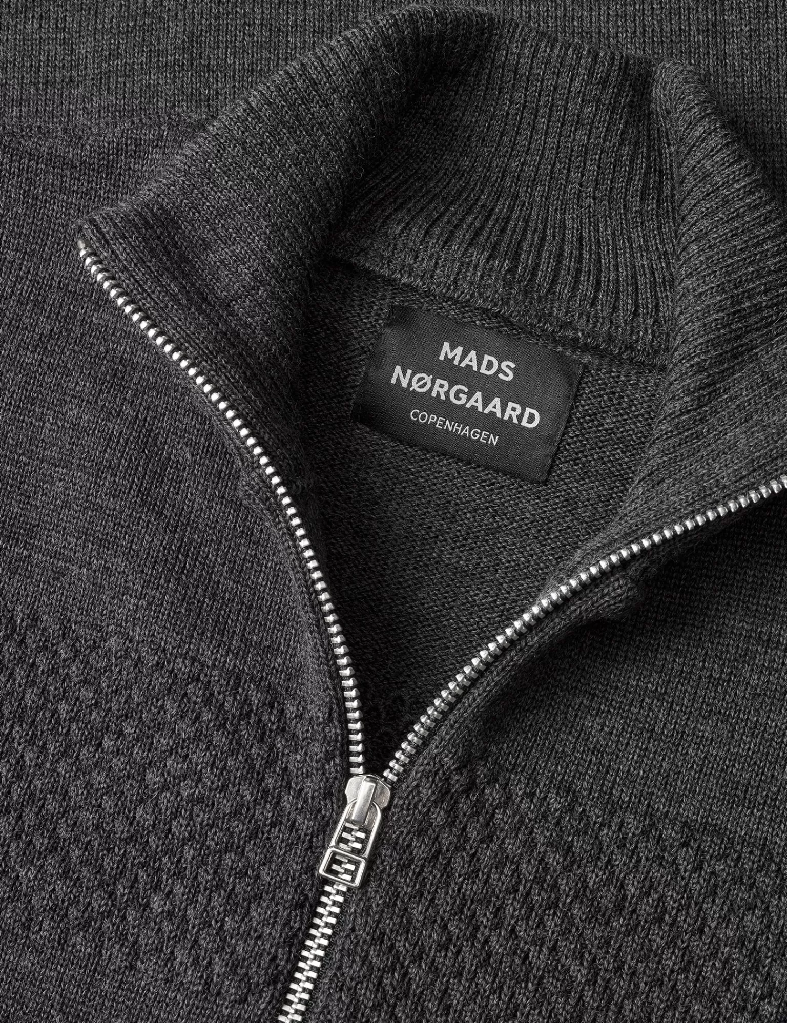 MADS NØRGAARD Wool Klemens Zip Knit