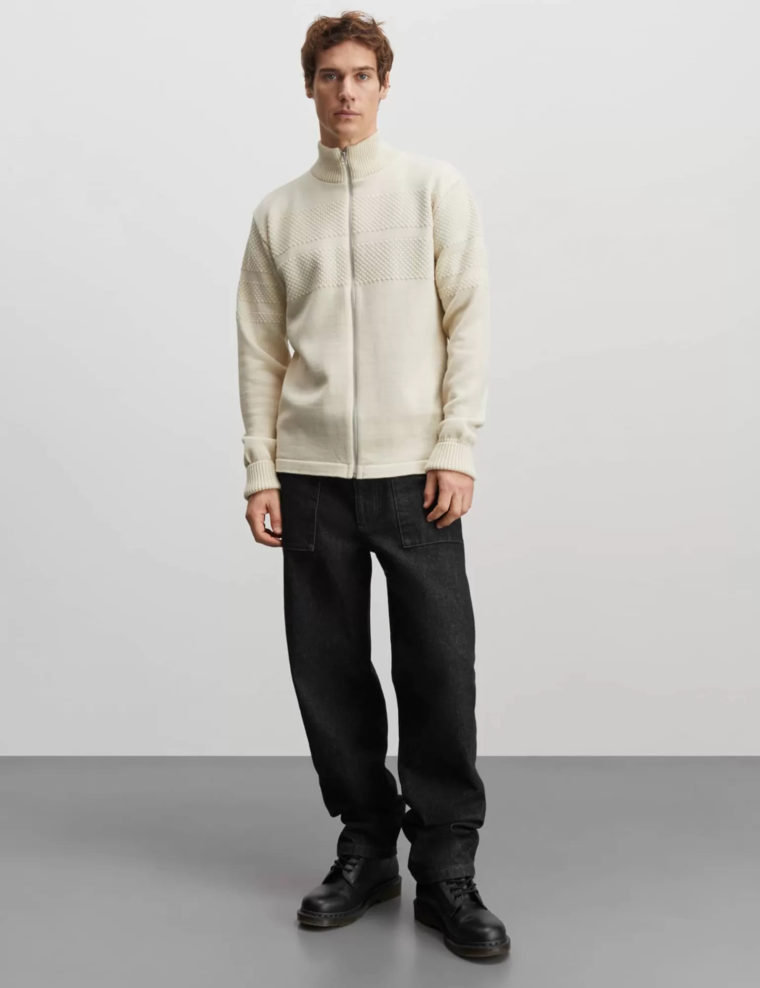 MADS NØRGAARD Wool Klemens Zip Knit